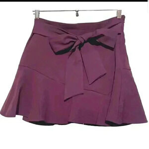 Zara Bow Tie Short Skirt Skort